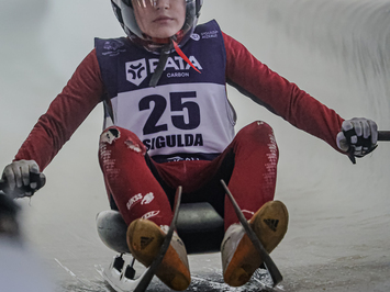 Siguldā noskaidroti Latvijas čempioni kamaniņu sportā 2026