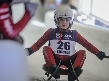 Siguldā noskaidroti Latvijas čempioni kamaniņu sportā 2026