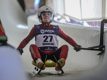 Siguldā noskaidroti Latvijas čempioni kamaniņu sportā 2026