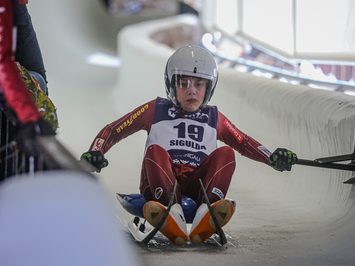 Siguldā noskaidroti Latvijas čempioni kamaniņu sportā 2026