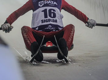 Siguldā noskaidroti Latvijas čempioni kamaniņu sportā 2026