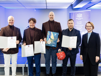 Latvijas kamaniņu sporta pārstāvji godināti Latvijas labāko sportistu un treneru ceremonijā